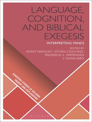 cover image of Language, Cognition, and Biblical Exegesis